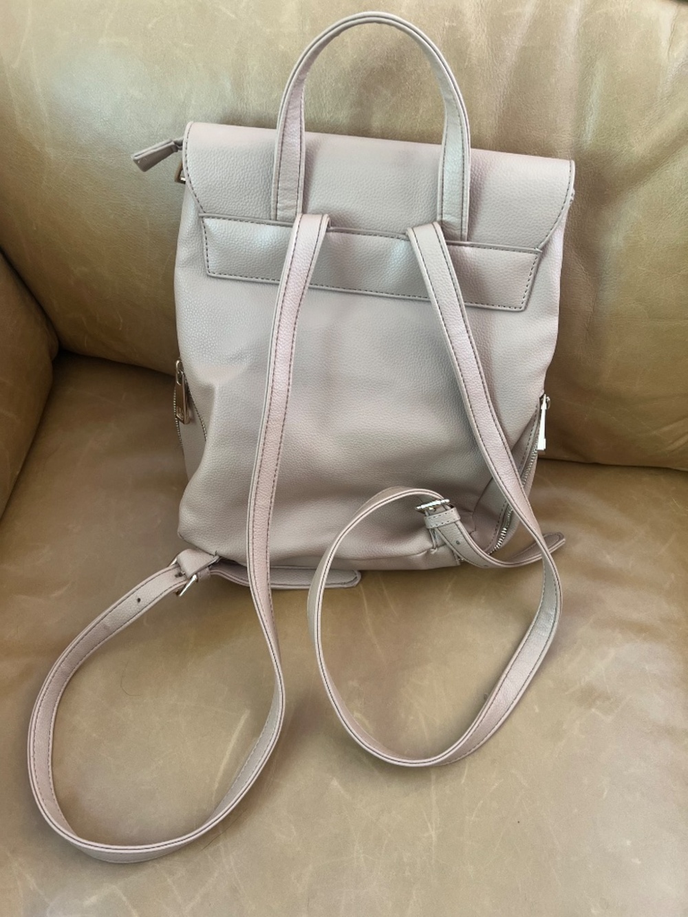 Vegan Leather Backpack - Picture 3 of 4